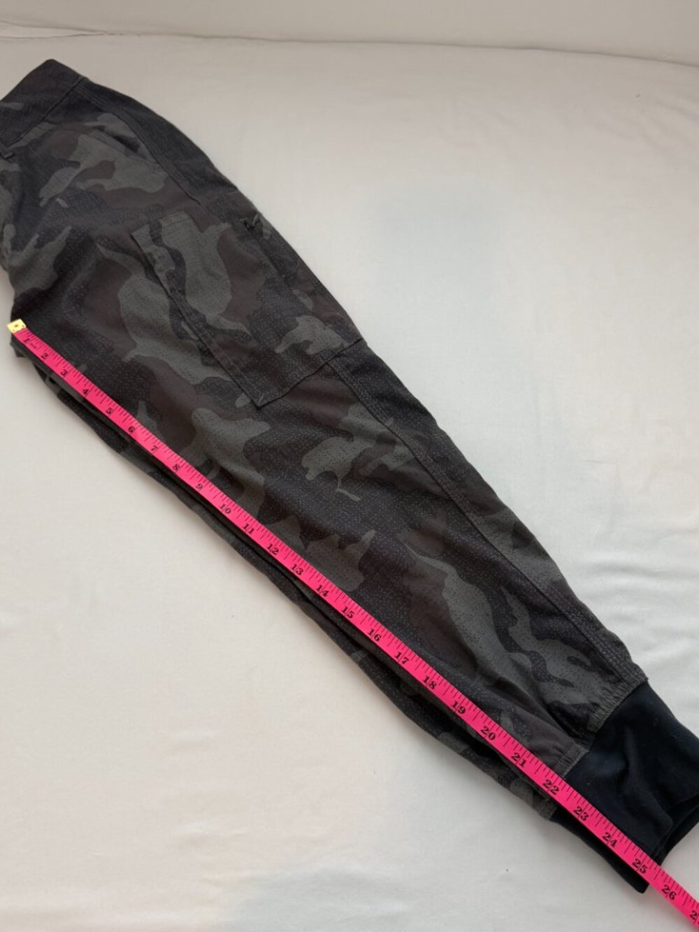 PrAna Camo Cargo Jogger Pants Women's Size 4 Gray Black Hiking Outdoor - Picture 9 of 10